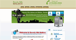 Desktop Screenshot of beverlyhillsmailbox.com